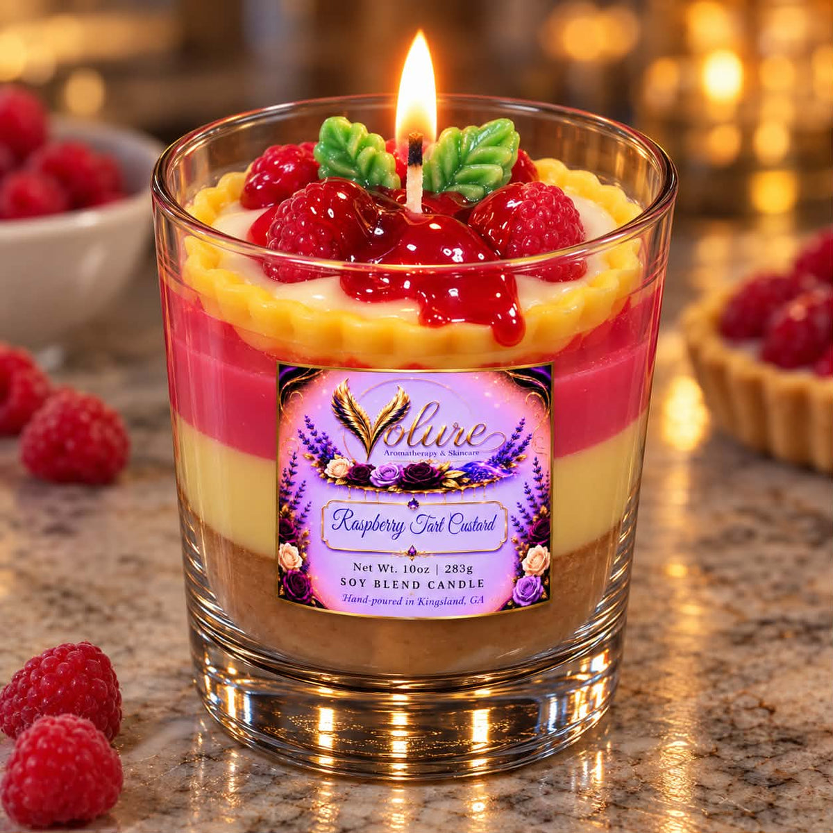 Raspberry Custard Tart